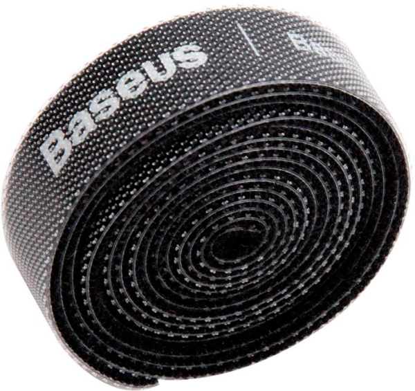 Купить Органайзер проводов Baseus Rainbow Circle Velcro Straps 1m ACMGT-E01 (Black) 1057813